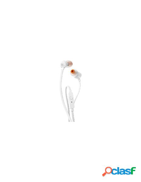 Jbl - auricolari microfono filo jbl jblt110wht tune 110
