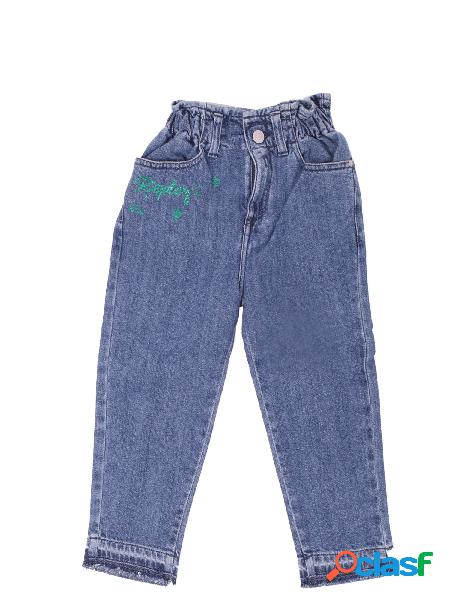 Jeans Bambina REPLAY KIDS Blu Jogger cropped