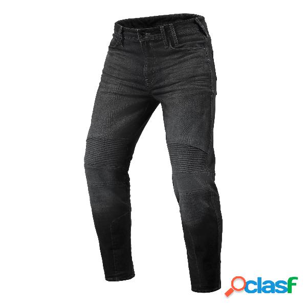 Jeans moto Revit Moto 2 TF Grigio Scuro slavato L34