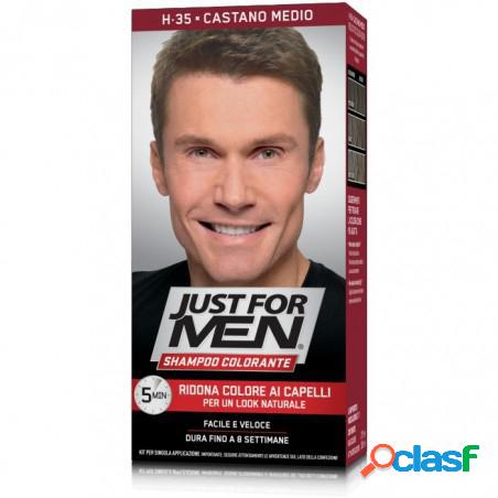 Just for men shampoo colorante castano medio