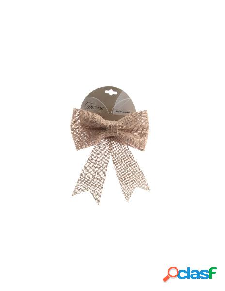 Jute bow on wire 610006