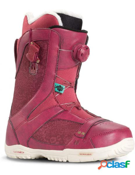 K2 - k2 sapera scarponi snowboard donna rossi