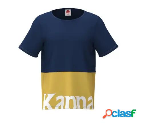 KAPPA junior t-shirt con stampa logo e motivo color block