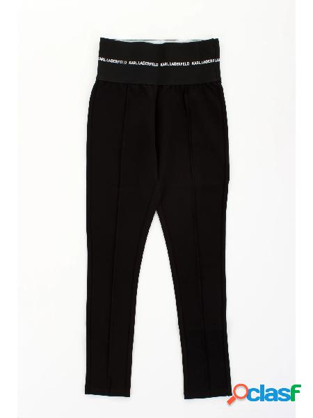 KARL LAGERFELD girl jegging con maxi fascia elastica