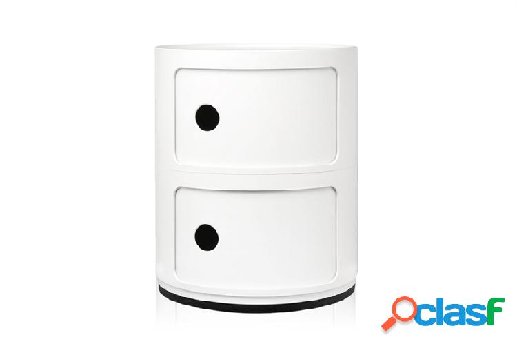 Kartell Cassettiera Componibile a due elementi colore bianco