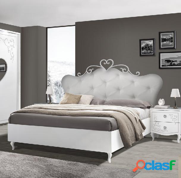 Kelly - Letto matrimoniale design classico testiera