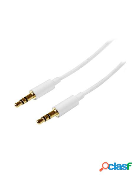 Kennex - cavo audio stereo slim da 3,5 mm di colore bianco