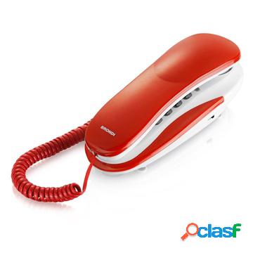 Kenoby telefono analogico rosso, bianco