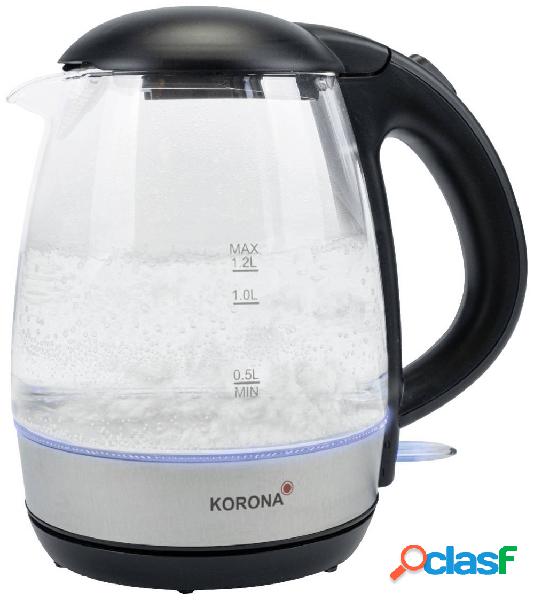 Korona Bollitore senza filo Nero, acciaio inox