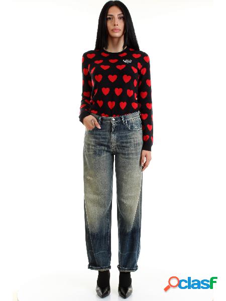 LOVE MOSCHINO jeans vintage a palazzo