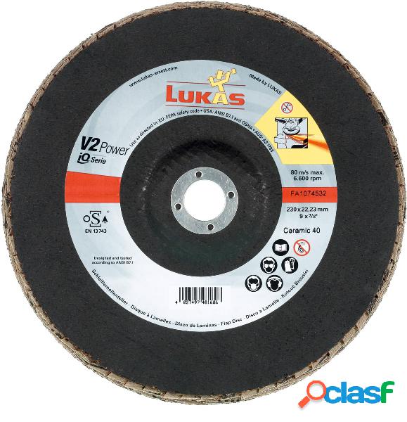 LUKAS - Disco abrasivo lamellare V2 Power, (CER),