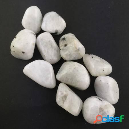 Labradorite bianca media burattata qualità extra pietra di