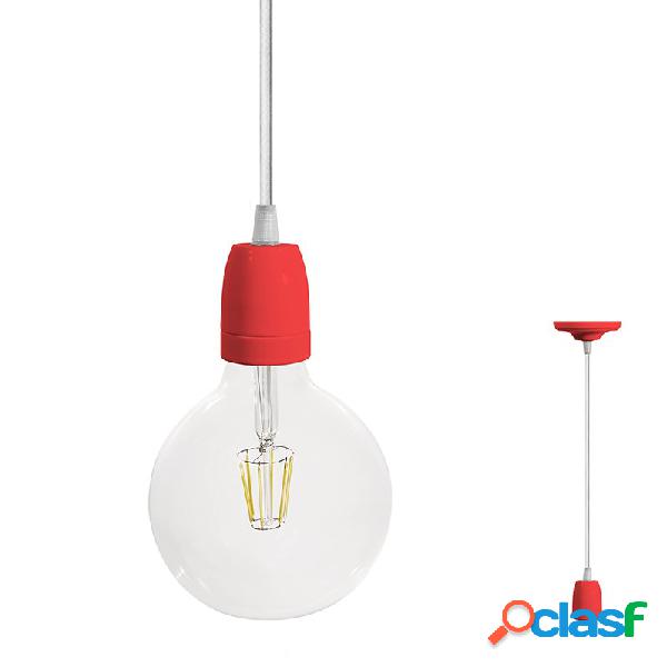 Lampada a Sospensione Filotto Ceramico Rosso - Lampade a