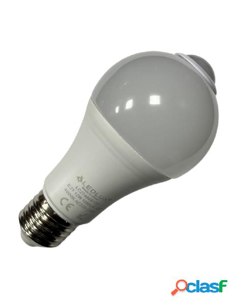 Lampada a led e27 con sensore movimento infrarossi 12w 1050