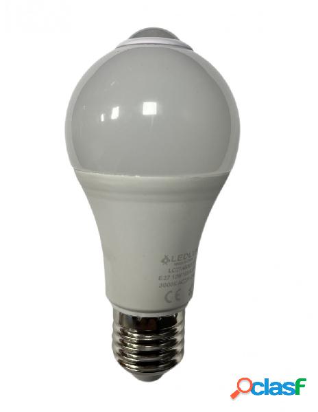 Lampada a led e27 con sensore movimento infrarossi 12w 1050