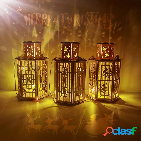 Lanterna rustica natalizia lampada Decorazioni per la casa