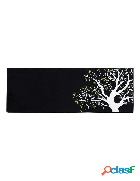 Laroom - laroom tappeto cucina albero nero 140x50 cm
