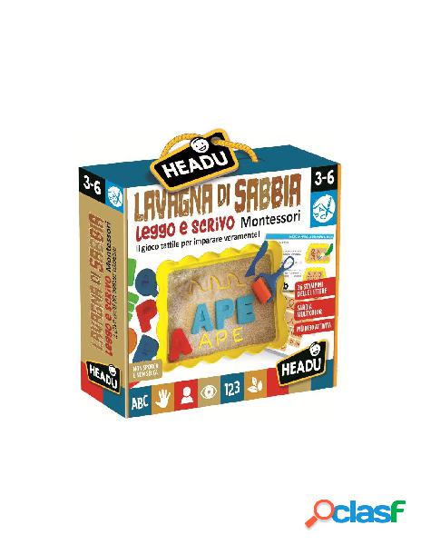 Lavagna di sabbia leggo e scrivo montessori