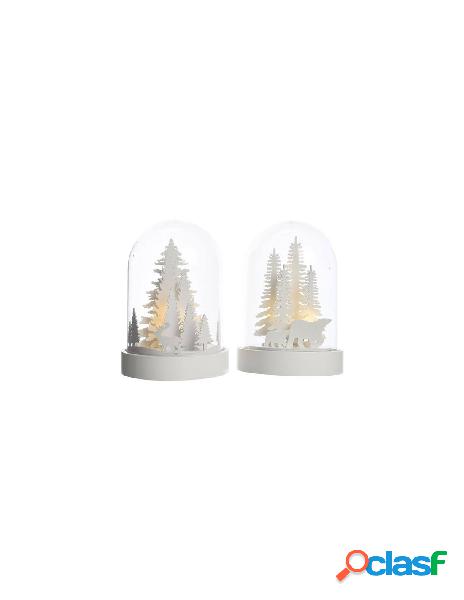 Led scenery cloche 2ass ind bo, colour: warm white, size: