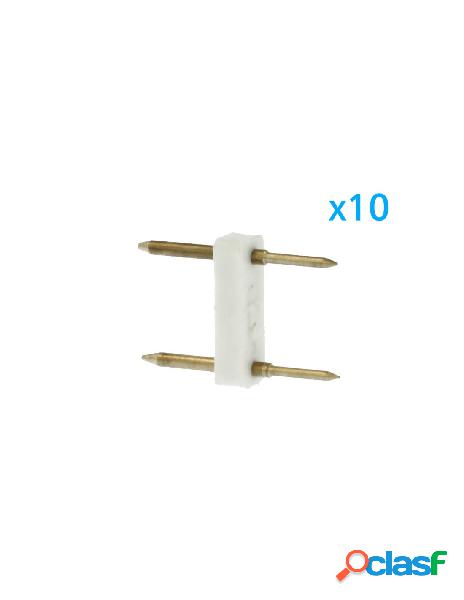Ledlux - 10 pz spina da 2 pin passo 12mm per connessione
