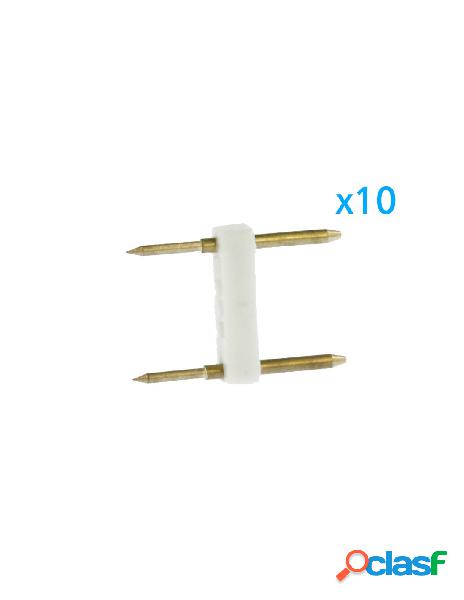 Ledlux - 10 pz spina da 2 pin passo 13,5mm per connessione
