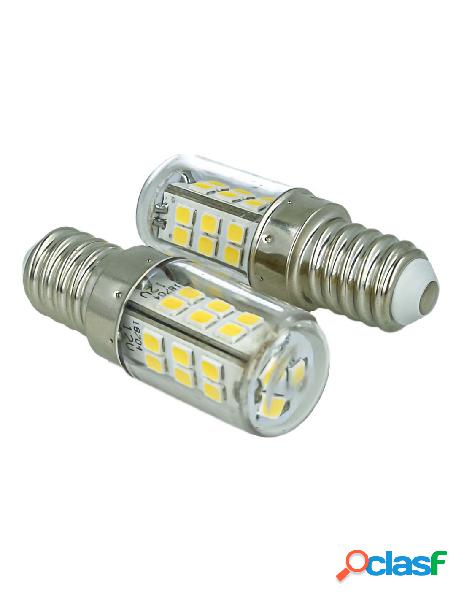 Ledlux - 2 pezzi lampade led e14 dc 12v 24v 4w bianco freddo