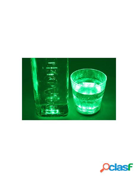 Ledlux - 2 pz luce led sottobottiglia sotto bicchiere colore