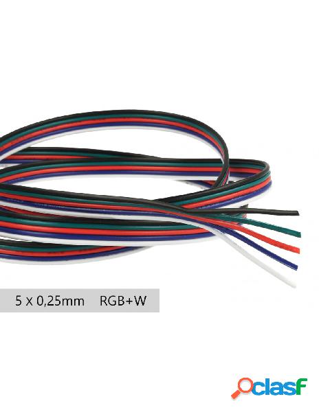 Ledlux - cavo filo elettrico penta polare 5 x 0,25 mmq per