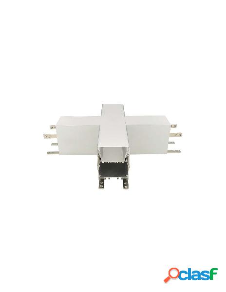 Ledlux - connettore forma x per profilo alluminio ba5570