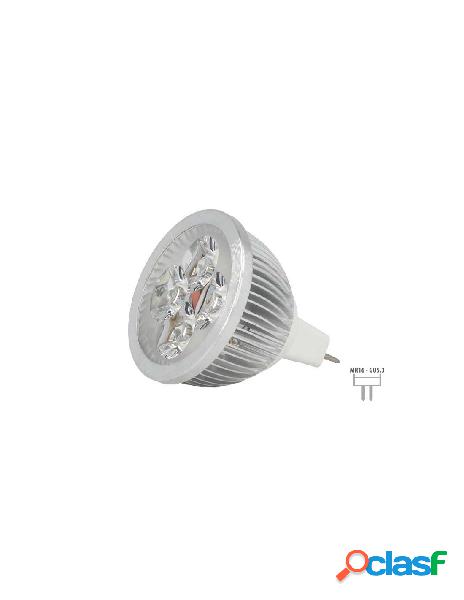 Ledlux - faretto lampada led dicroica mr16 gu5.3 12v 4w 4x1w
