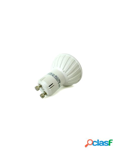 Ledlux - faretto lampada led gu10 3,5w 30w 220v bianco caldo
