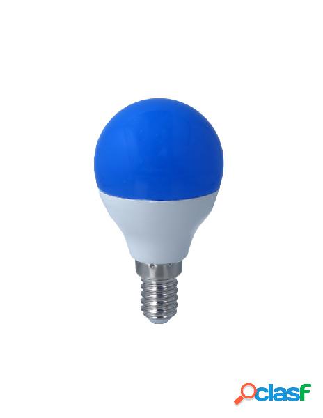 Ledlux - lampada a led e14 g45 4w 220v colore blu blue