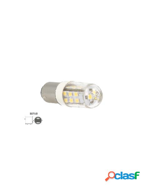 Ledlux - lampada led barca bay15d bianco neutro 12v 24v 4w