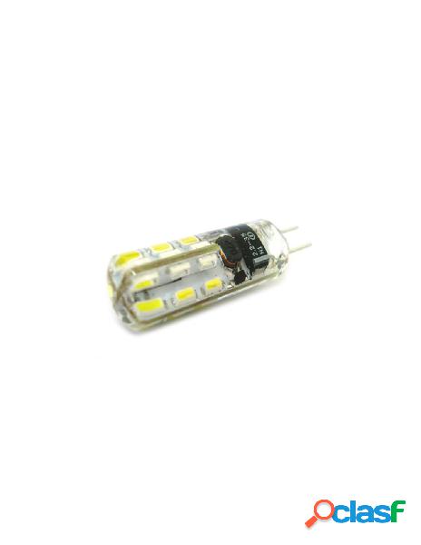 Ledlux - lampada led bispina g4 24 smd 3014 dc/ac 12v con