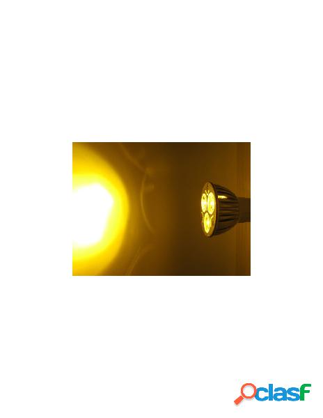 Ledlux - lampada led dicroica mr16 gu5.3 3w 3x1w 12v colore