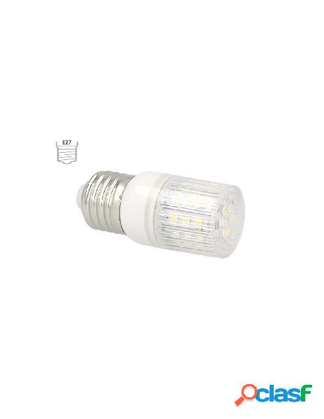 Ledlux - lampada led e27 dc 12v 24v 4w luce caldo 30 smd