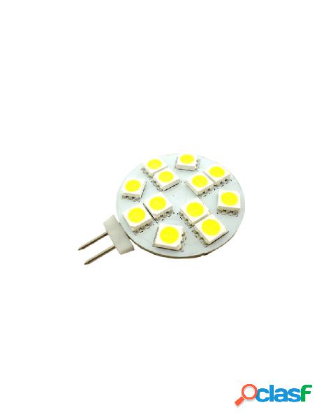 Ledlux - lampada led g4 bispina 10v-30v bianco caldo per