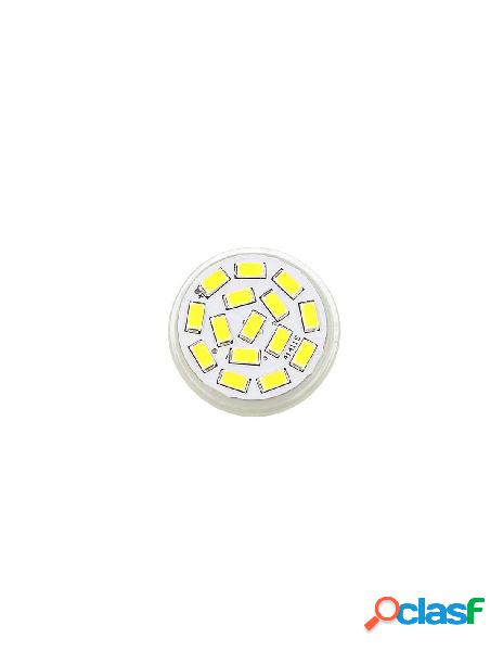 Ledlux - lampada mr11 gu4 led 12v 24v 3,5w bianco caldo