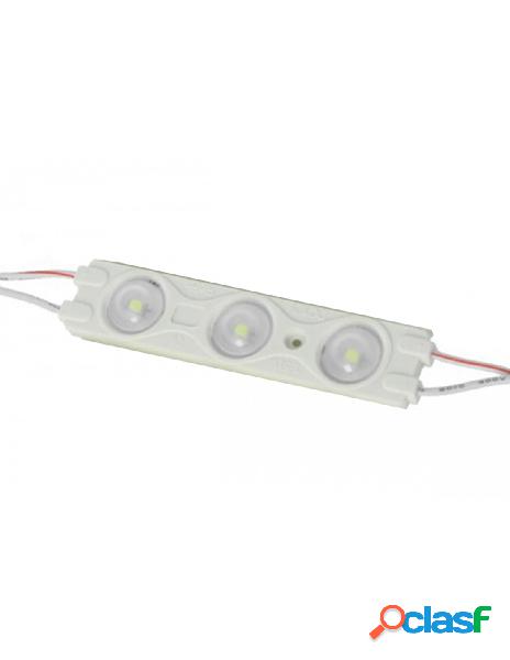 Ledlux - modulo mattone led 3 smd 2835 bianco caldo 12v ip67