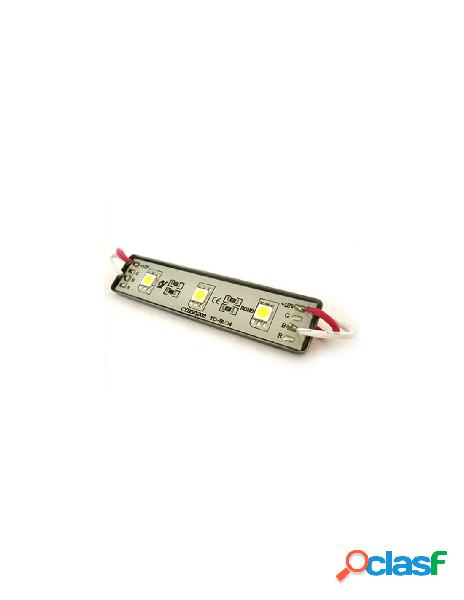 Ledlux - modulo mattone led 3 smd 5050 bianco ghiaccio 12v