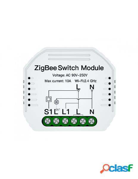 Ledlux - zigbee mini interruttore intelligente smart 10a