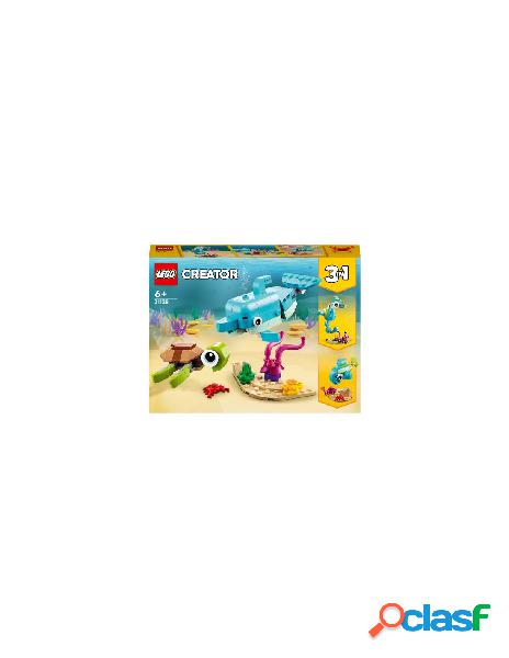 Lego - costruzioni lego 31128 creator delfino e tartaruga