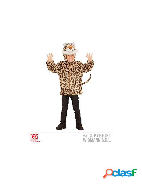 Leopardo in peluche (felpa con cappuccio e maschera)