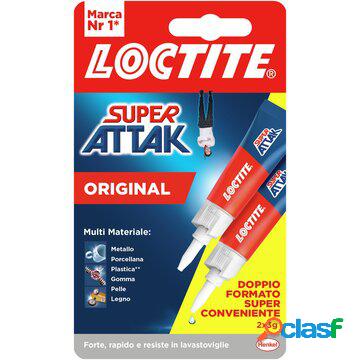 Loctite super attak original bipack 3g+3g liquido adesivo