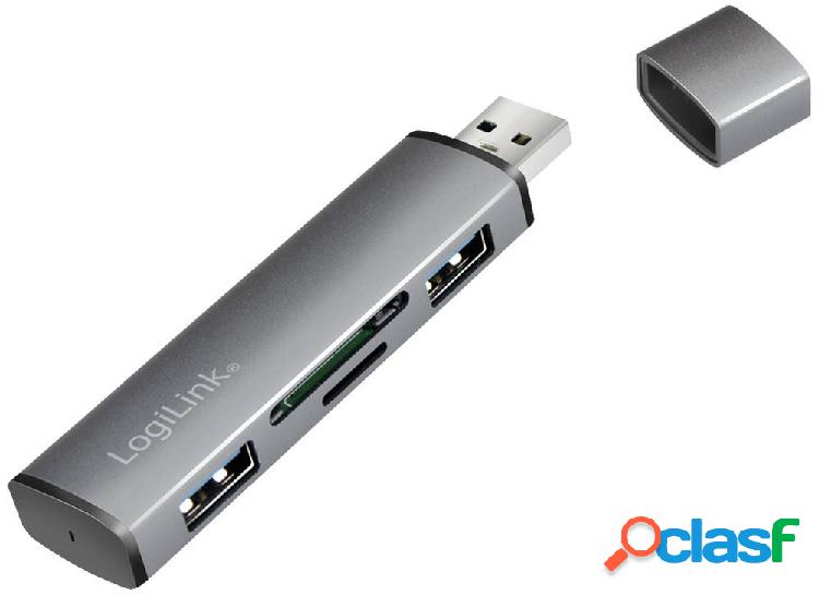 LogiLink UA0394 Hub USB 3.1 Contenitore in alluminio, Con