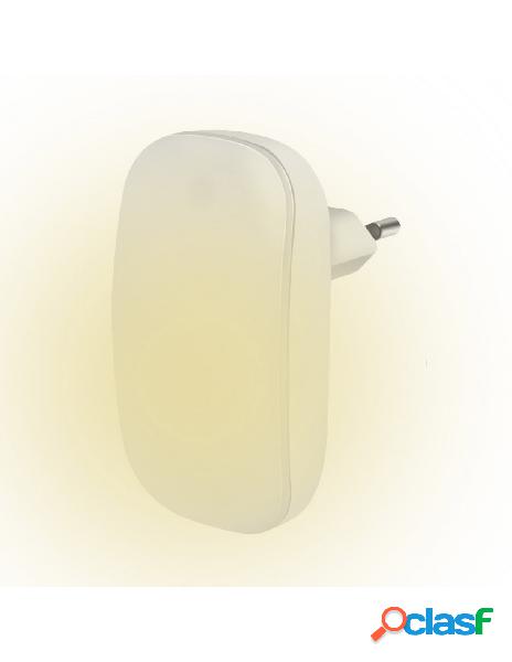 Logilink - luce notturna led con sensore crepuscolare bianco