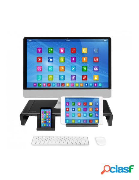 Logilink - supporto monitor smartphone tablet regolabile 420