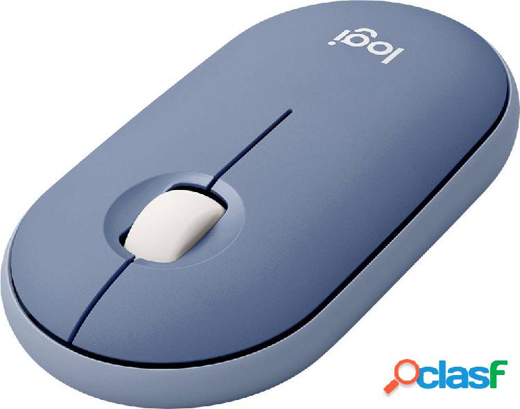 Logitech Pebble M350 Wireless Mouse Senza fili Ottico Blu 3