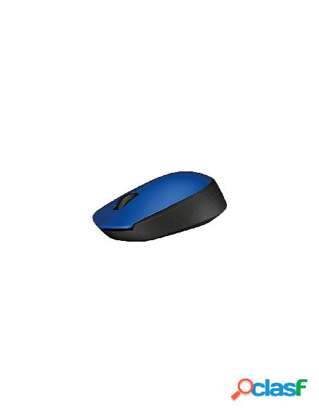 Logitech - logitech mouse m171 wireless nero e blu 004640