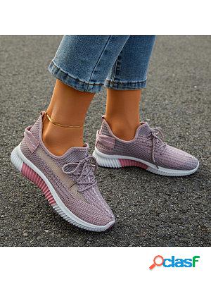 Low-Cut Round Toe Flat Heel Casual Shoes